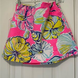 Lilly Pulitzer Bright Floral A-Line Skirt